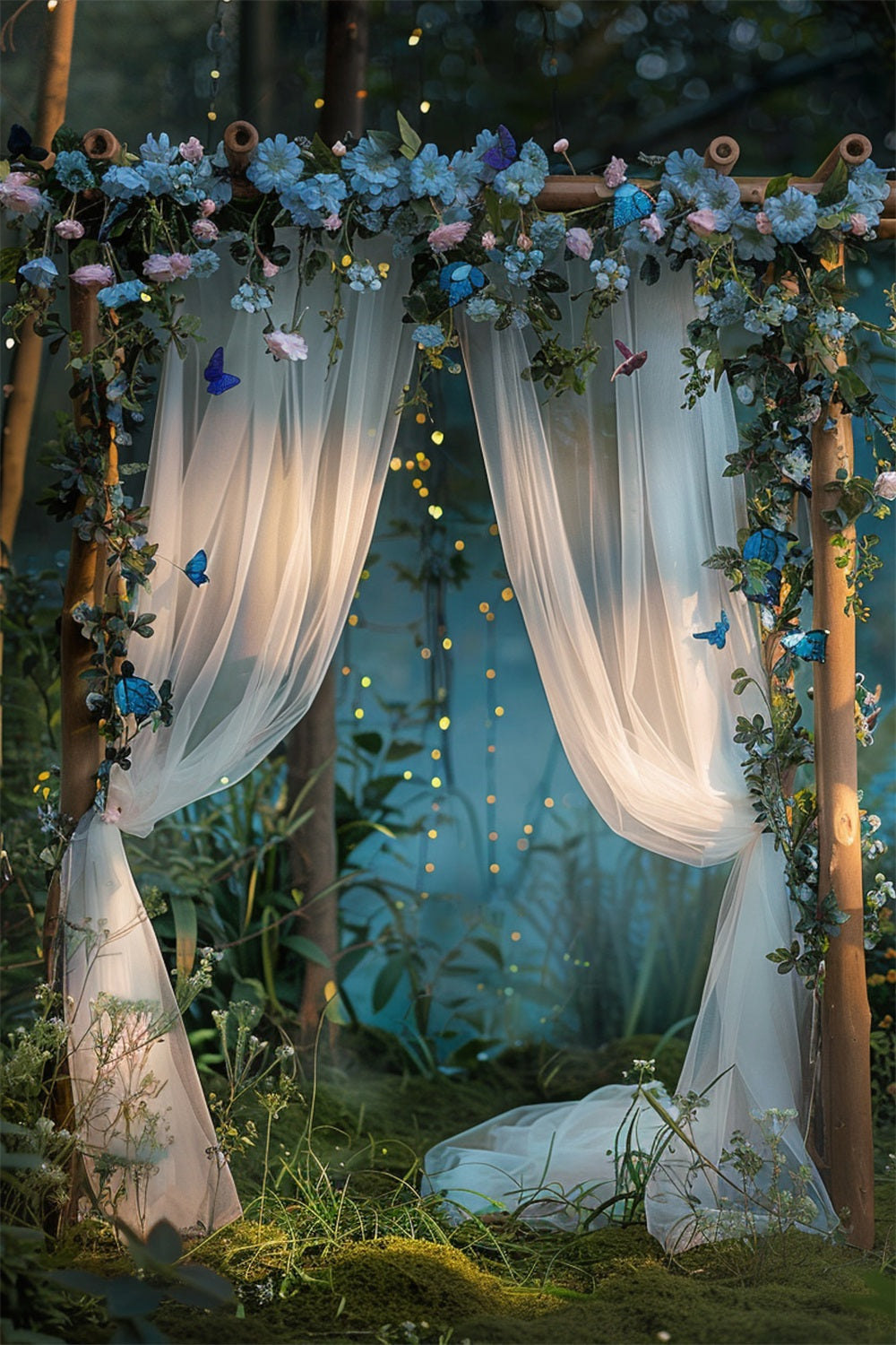 Fairy Tale Bohemian Floral Curtain Arch Backdrop BRP10-94