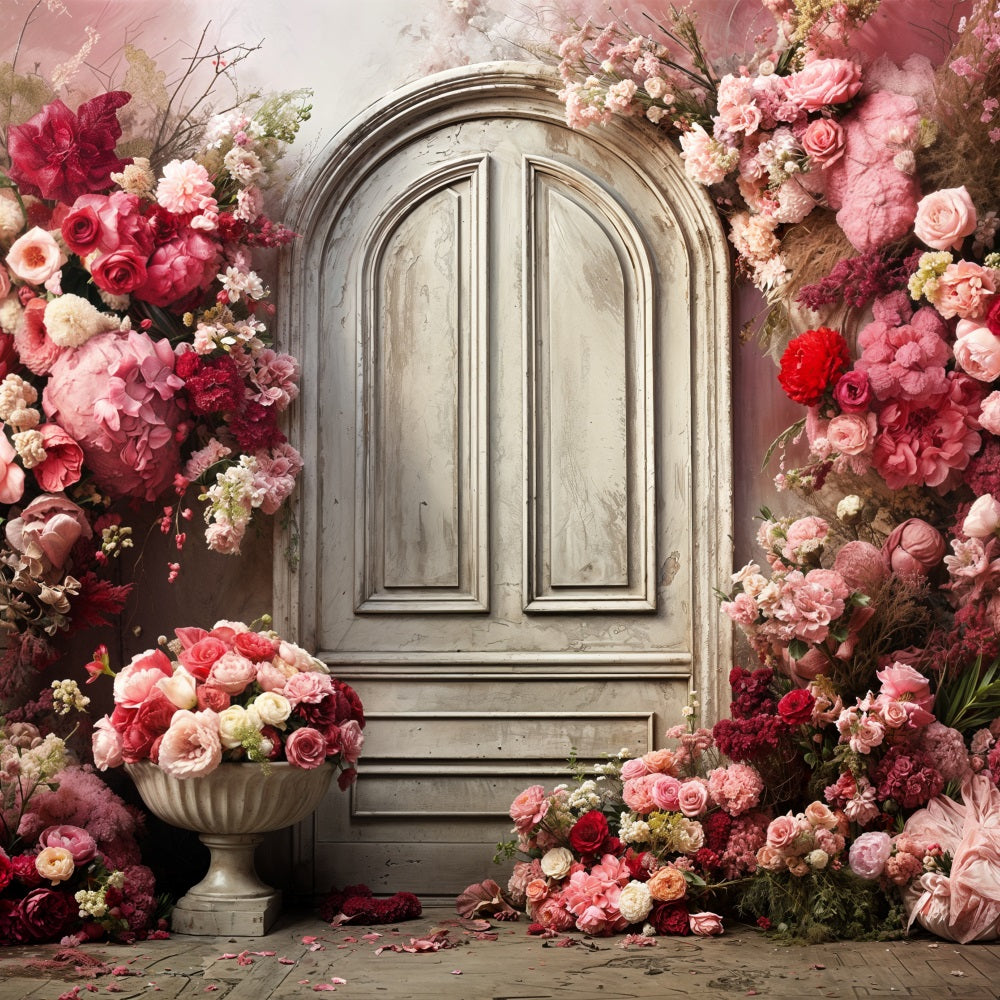 Valentine Photo Backdrops Floral Arch Roses Backdrop BRP11-435
