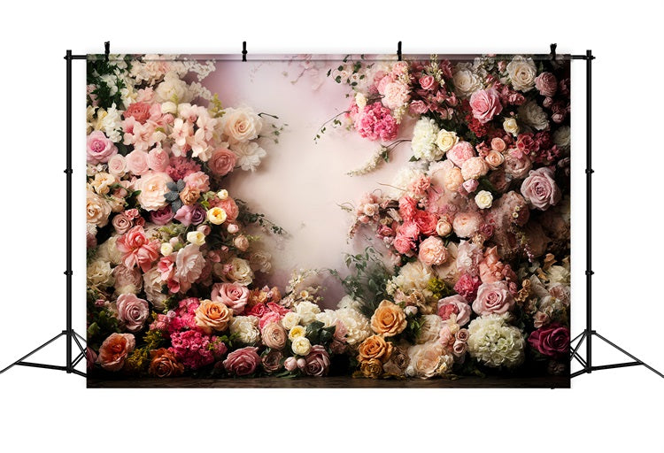 Valentine's Day Backdrops Floral Arrangement Wall Backdrop BRP11-440