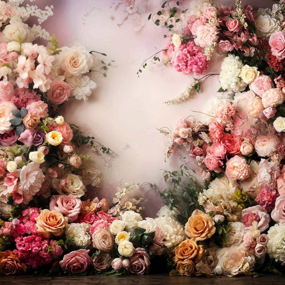 Valentine's Day Backdrops Floral Arrangement Wall Backdrop BRP11-440