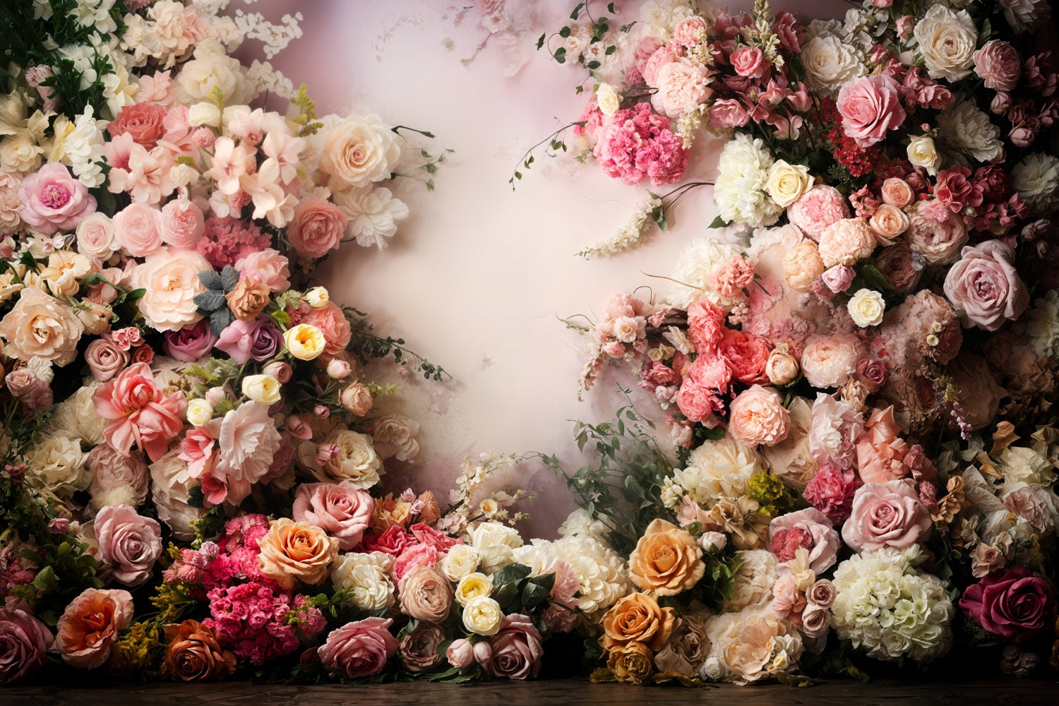 Valentine's Day Backdrops Floral Arrangement Wall Backdrop BRP11-440