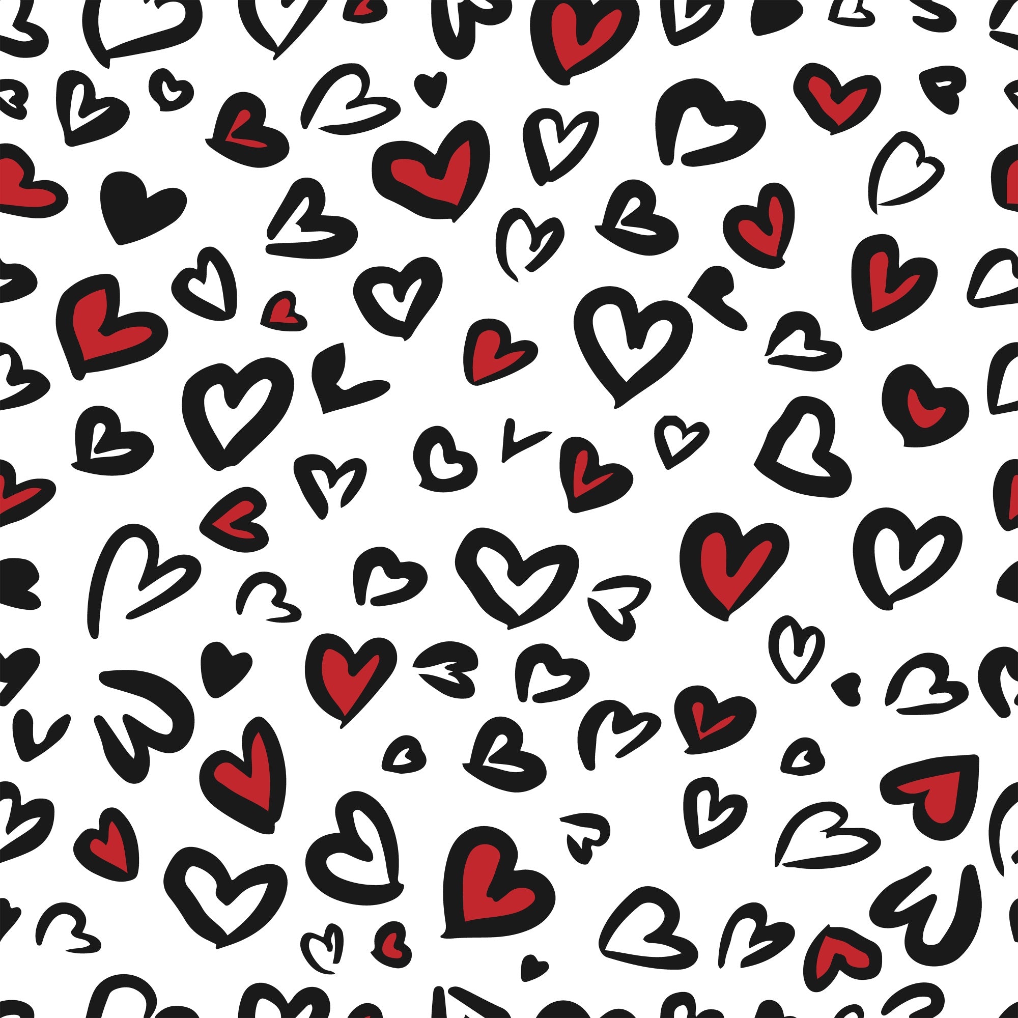 Valentine's Day Photography Backdrops Hand-Drawn Heart Love Backdrop BRP11-448