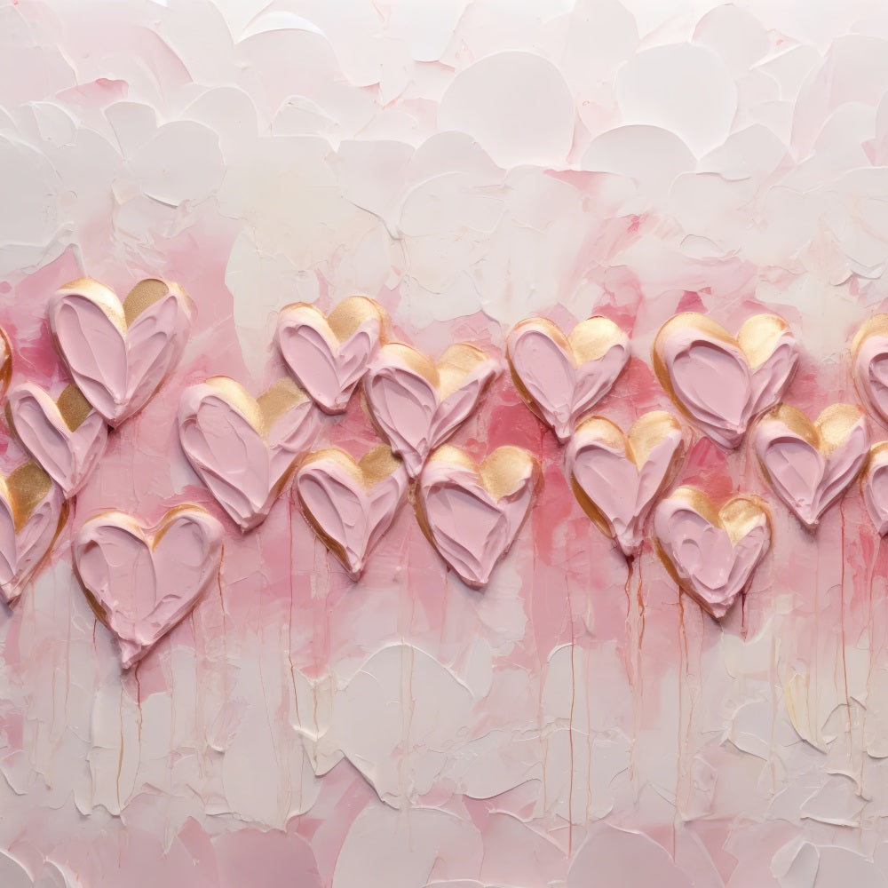 Valentines Photo Backdrop Ideas Hearts Dripping Texture Backdrop BRP11-455
