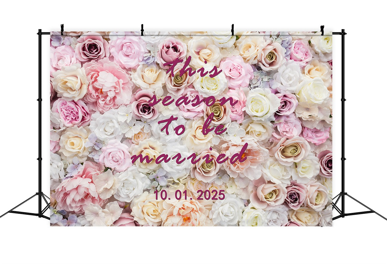 Personalized Wedding Backdrops Ideas Blooming Flower Wall Backdrop BRP12-346