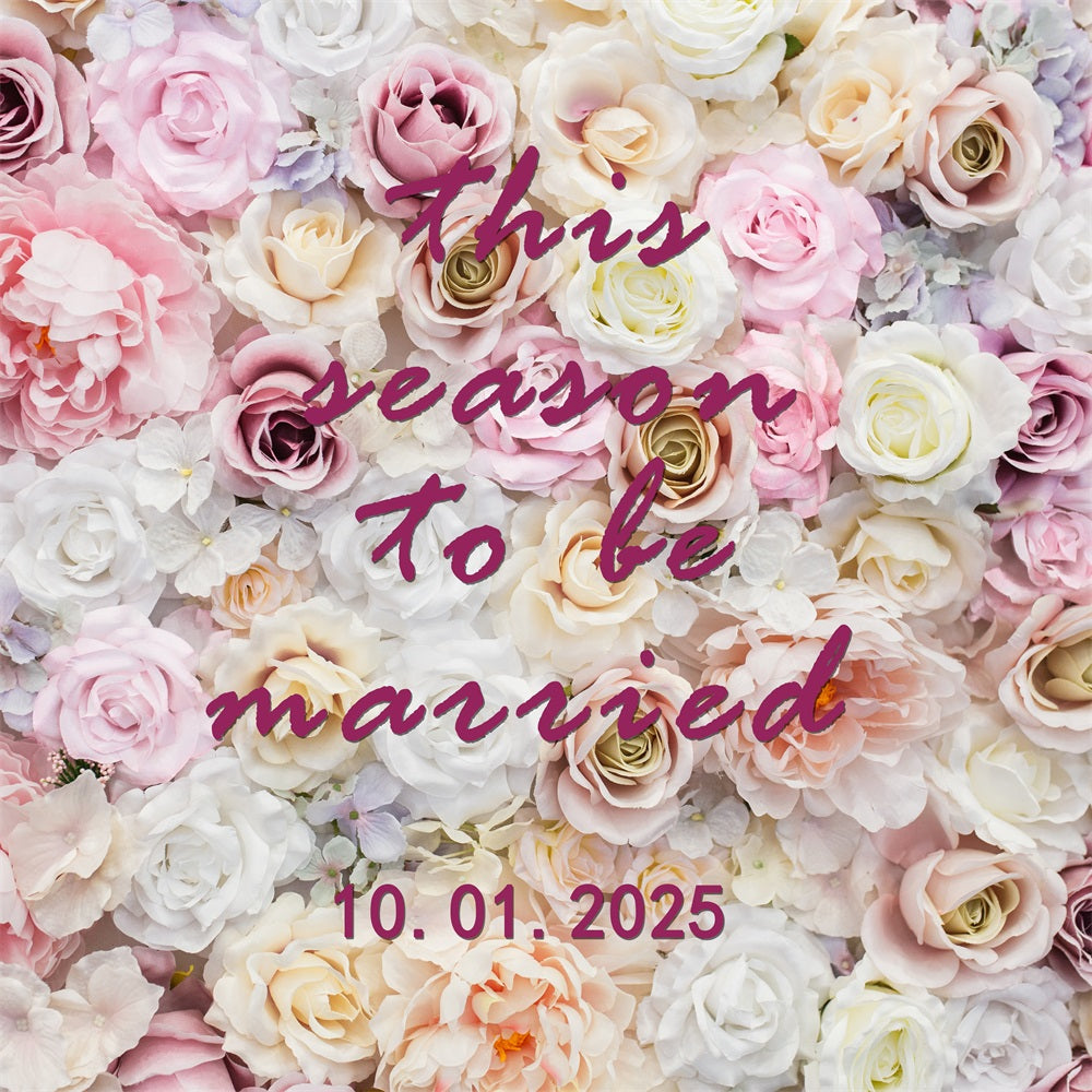 Personalized Wedding Backdrops Ideas Blooming Flower Wall Backdrop BRP12-346