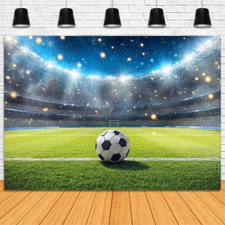 Sports Backdrop Illuminated Football Arena Celebration Backdrop BRP12-583