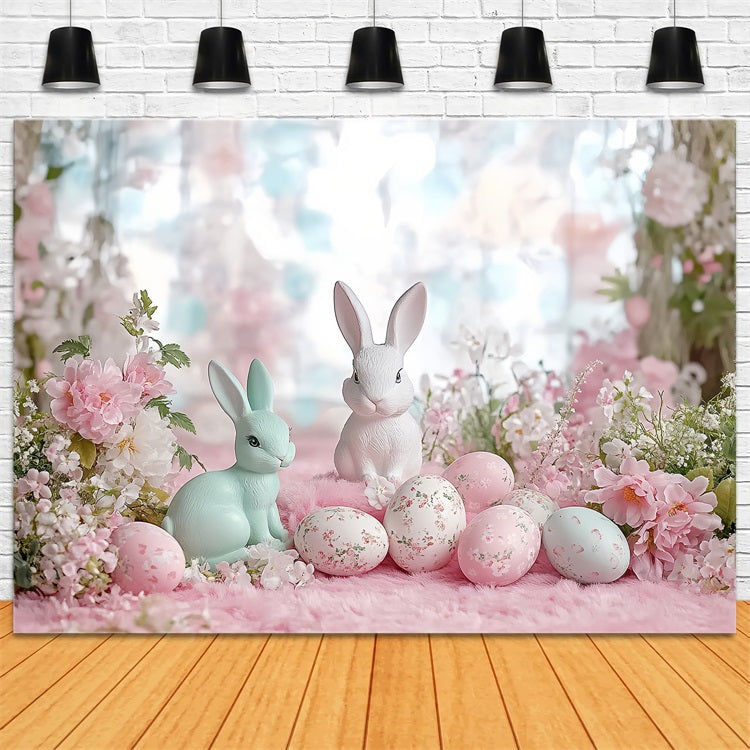 Photo Backdrops For Easter Blossoms Bunny Egg Backdrop BRP12-746