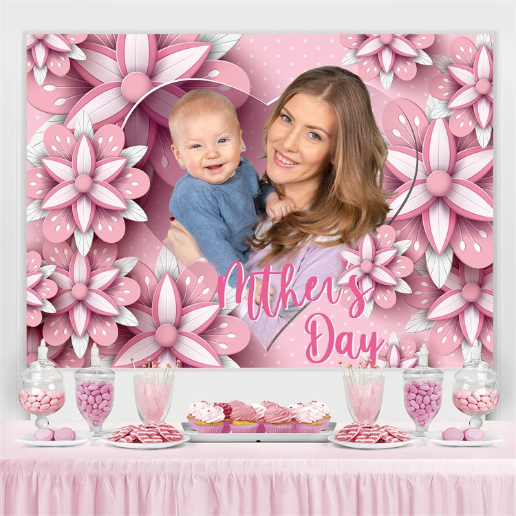 Backdrops For Mothers Day Blooming Love Floral Personalised Backdrop BRP3-131