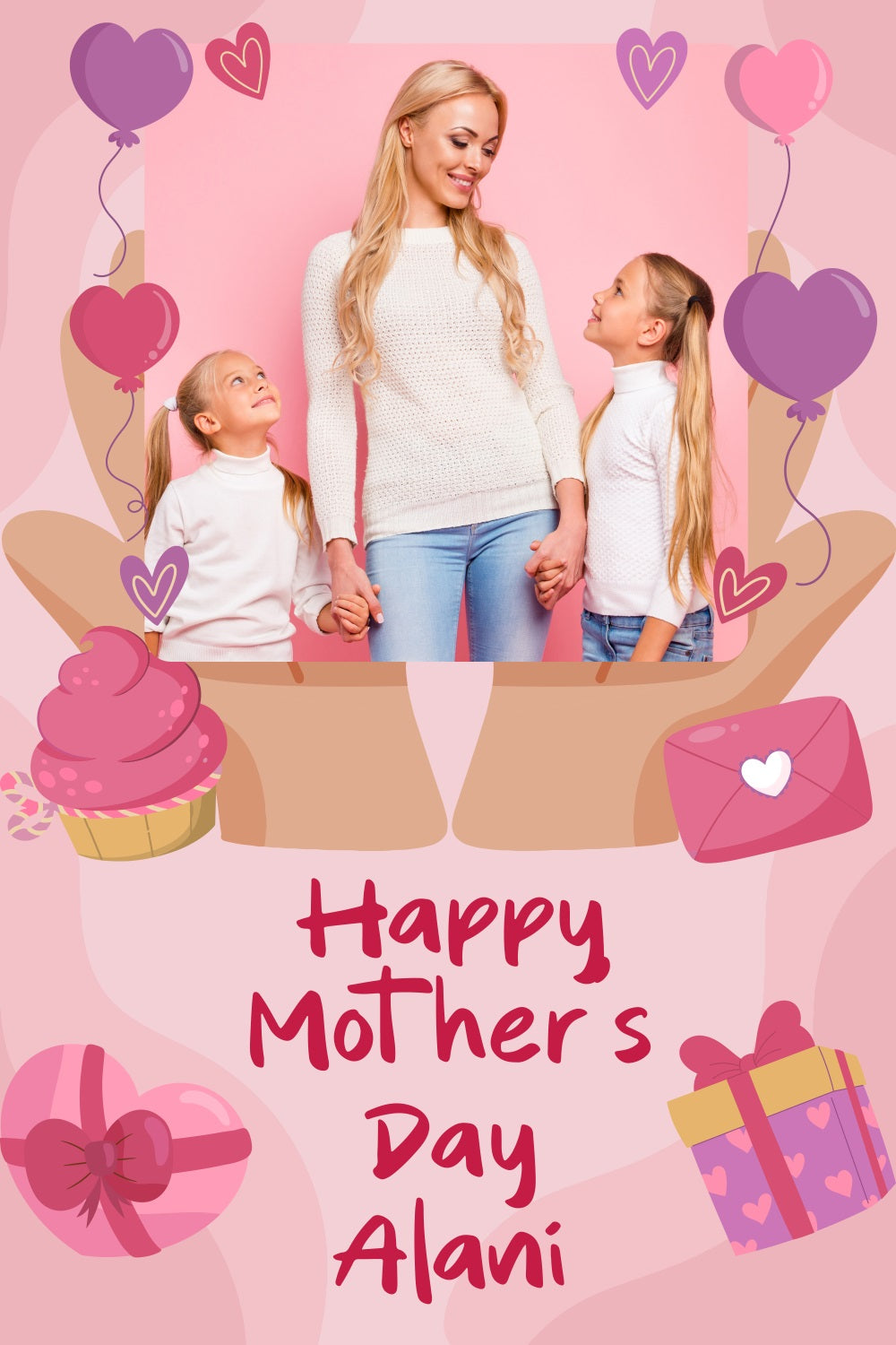 Mothers Day Backdrops Loving Hands Custom Backdrop BRP3-134