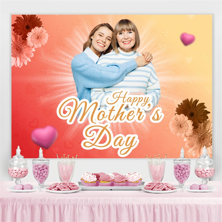 Mother's Day Backdrop Ideas Glow Flowers Backdrop Customized Backdrop BRP3-145