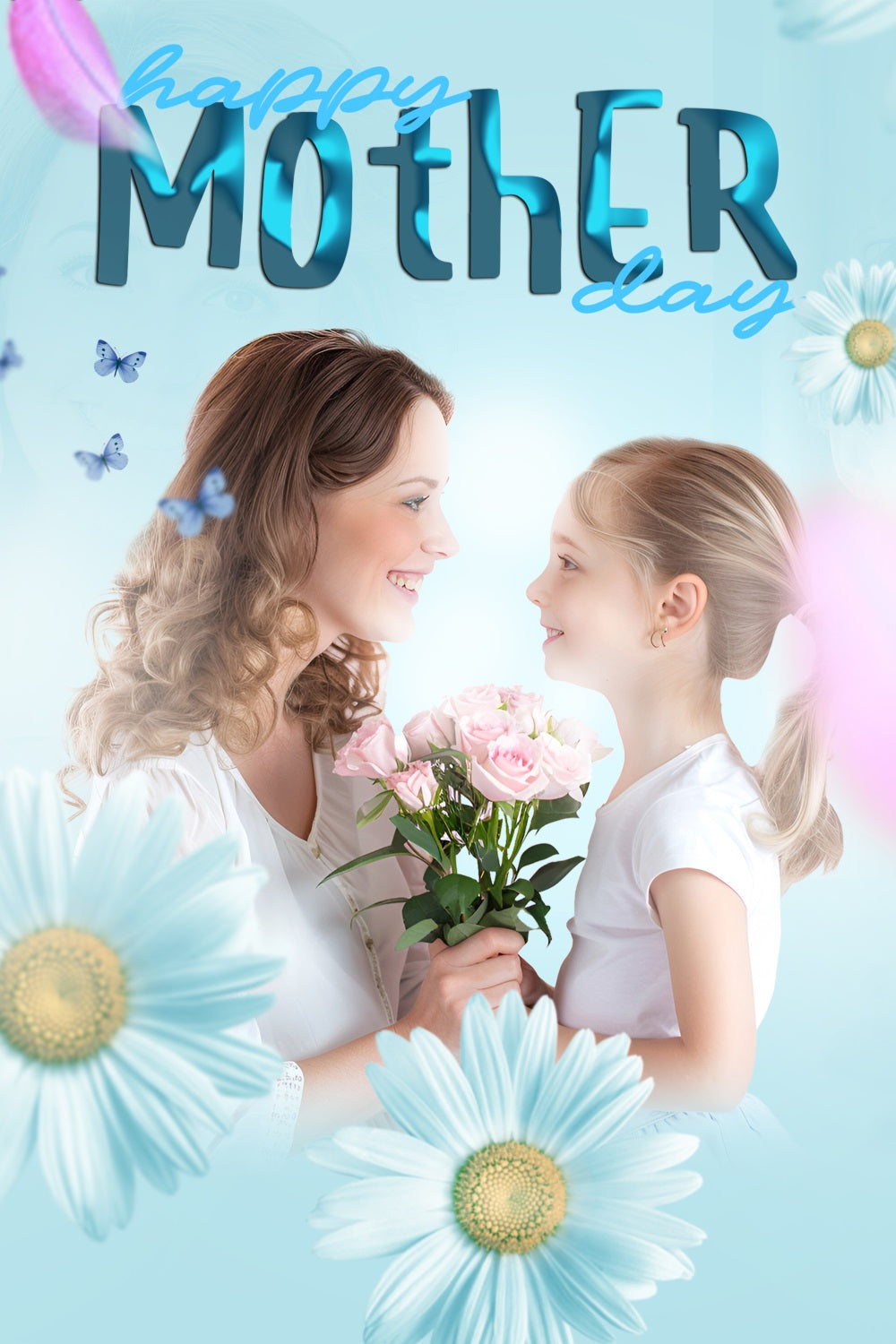 Backdrops For Mothers Day Daisy Sweet Moment Personalised Backdrop BRP3-153
