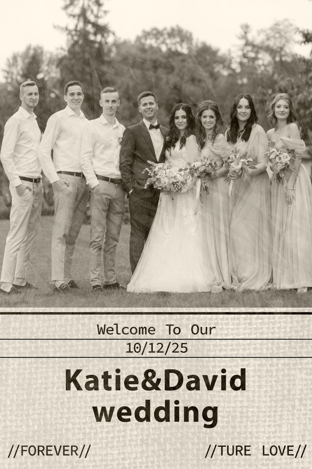 Wedding Backdrops Forever Love Party Custom Backdrop BRP3-193