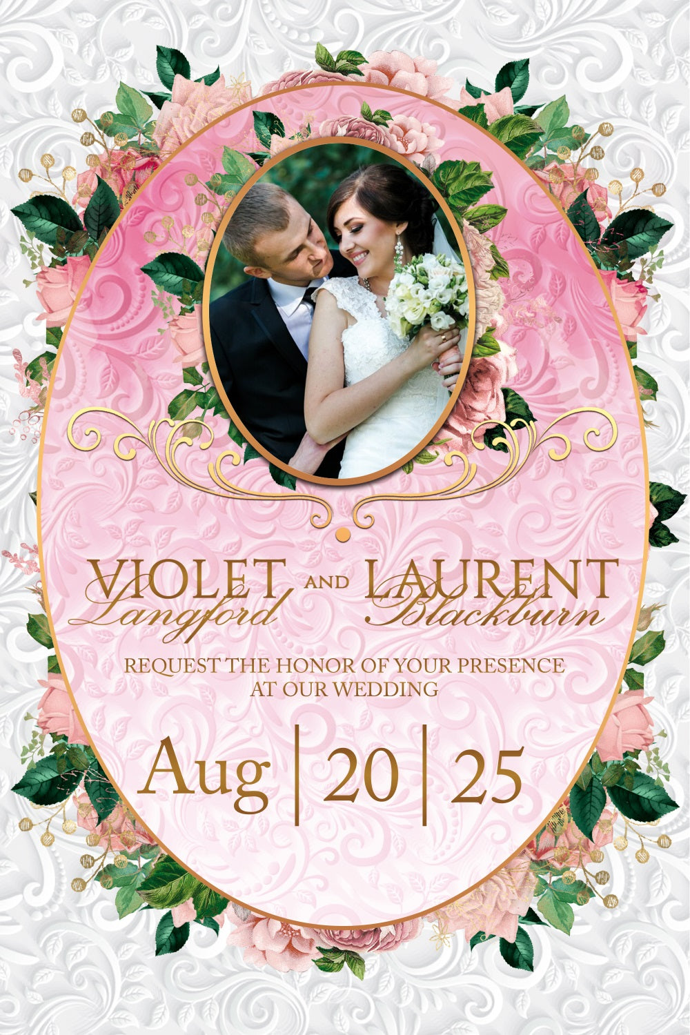 Wedding Backdrop Ideas Ornate Pink Frame Customized Backdrop BRP3-212