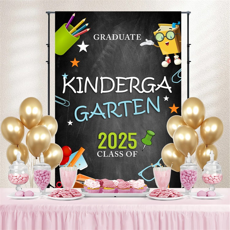 Preschool Graduation Backdrop Stationery Kindergarten Graduation Party Backdrop BRP3-22