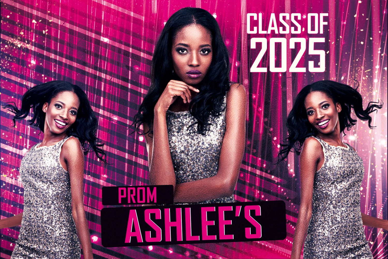 Prom Photo Backdrop Sparkle Night Custom Party Graduation Backdrop BRP3-235