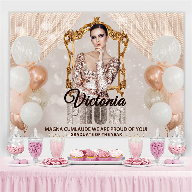 Prom Backdrops Balloon Frame Customized Party Graduation Backdrop BRP3-237