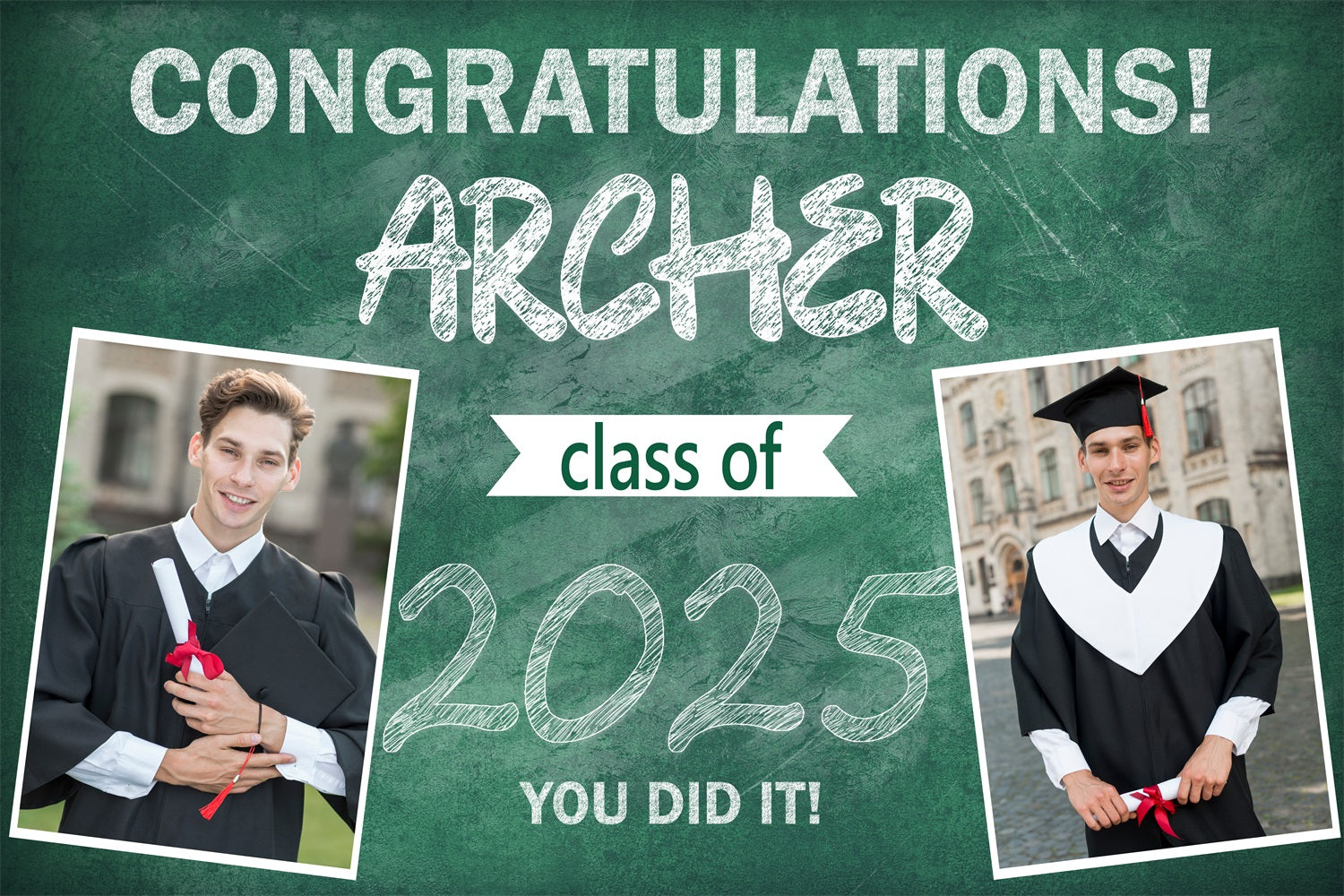 Graduation Backdrop Ideas Green Chalkboard Customized Party Graduation Backdrop BRP3-241