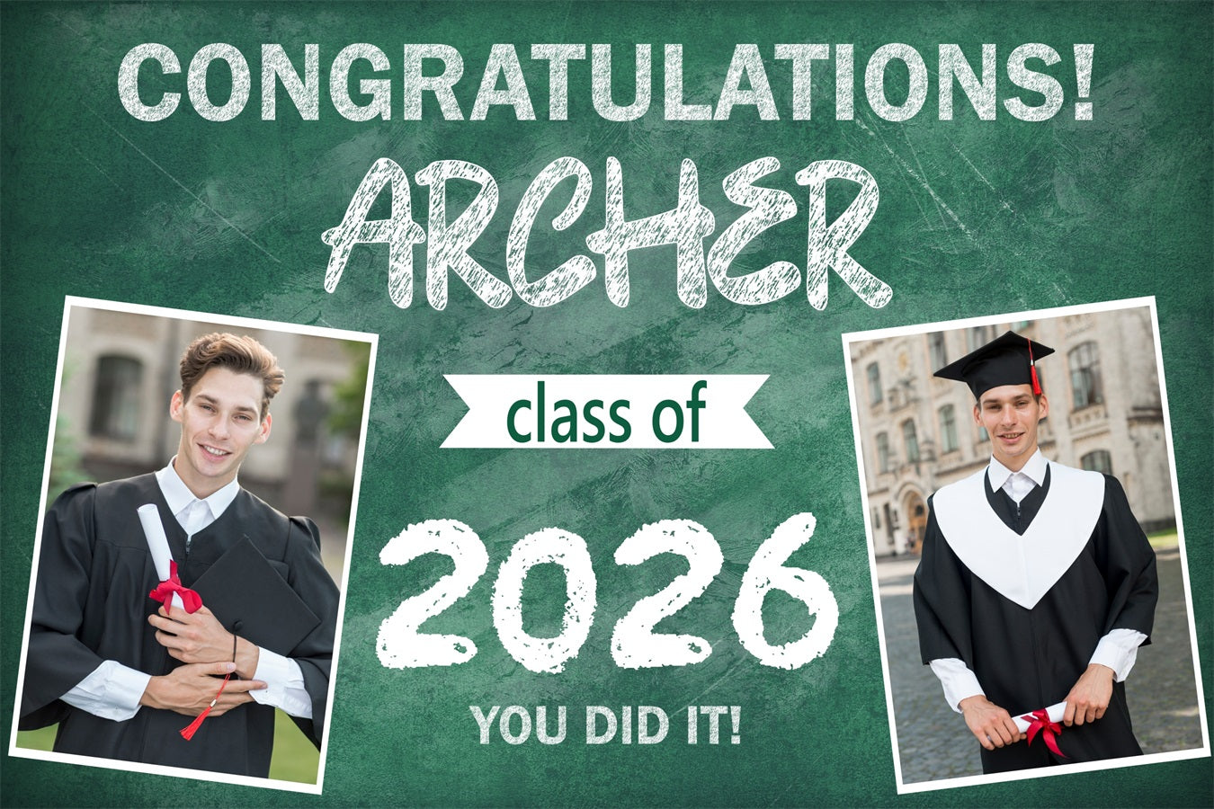 Graduation Backdrop Ideas Green Chalkboard Customized Party Graduation Backdrop BRP3-241