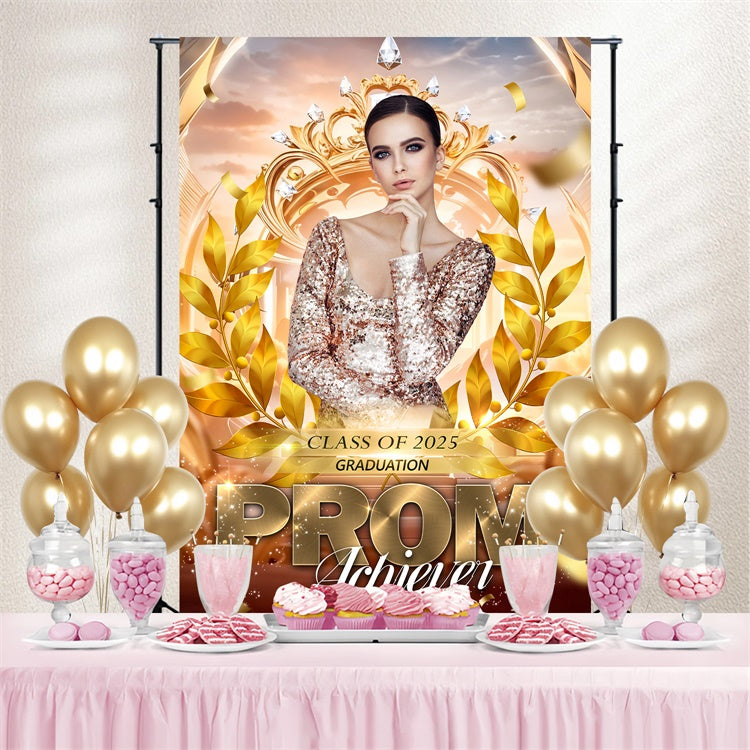 Personalized Graduation Backdrop Luxurious Prom Graduation Party Backdrop BRP3-26
