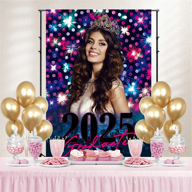 Personalized Graduation Backdrops Gleaming Prom Graduation Party Backdrop BRP3-29