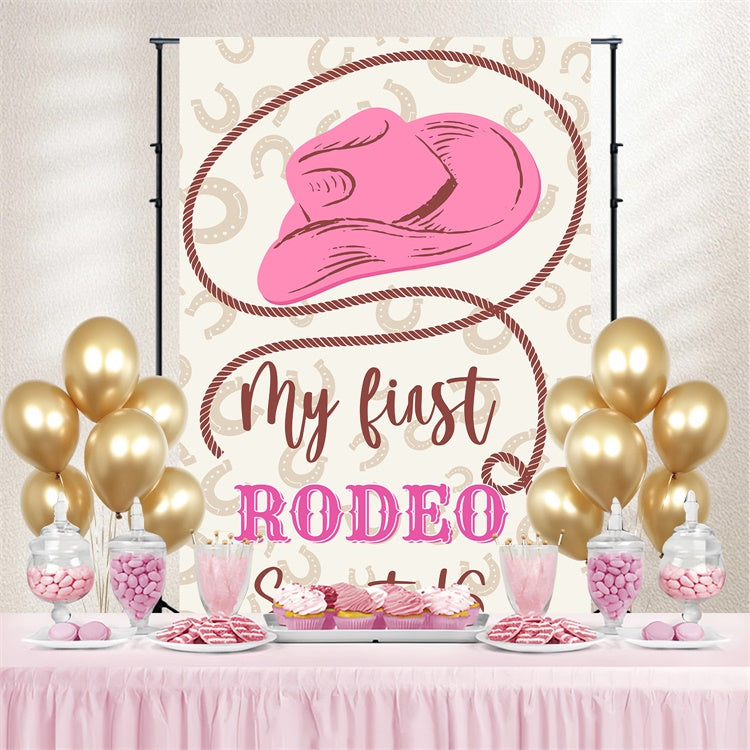 Custom Made Birthday Backdrops Sweet 16 Rodeo Cowgirl Backdrop BRP3-39