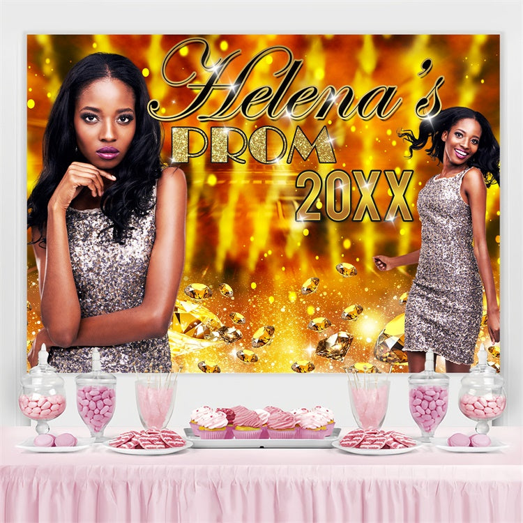 Prom Backdrops Glittering Diamond Graduation Party Backdrop BRP4-172