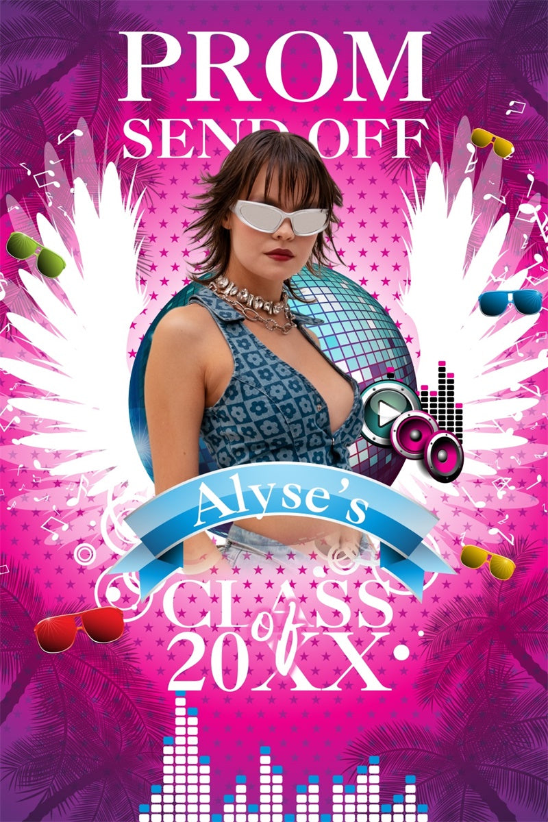 Prom Backdrop Ideas Stylish Pink Graduation Party Backdrop BRP4-183