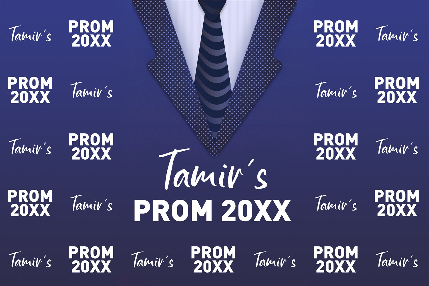 Prom Backdrop Ideas Blue Suit Graduation Party Backdrop BRP4-184