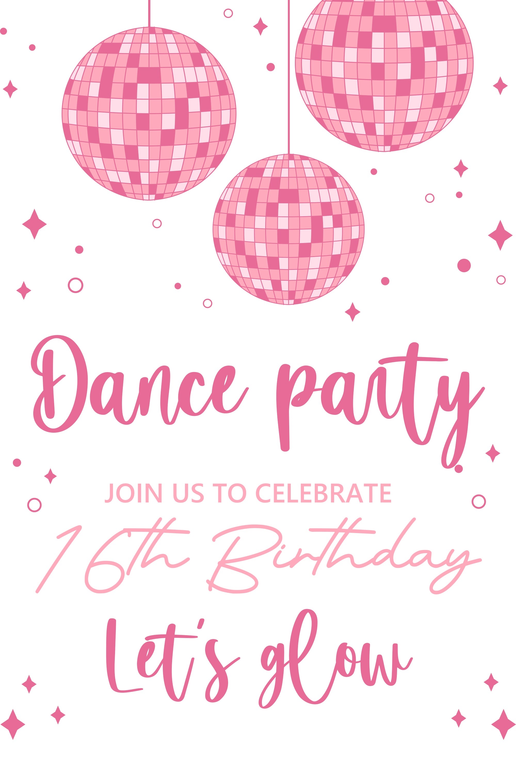 Dance Backdrop Ideas Soft Pink Birthday Theme Custom Backdrop BRP4-228