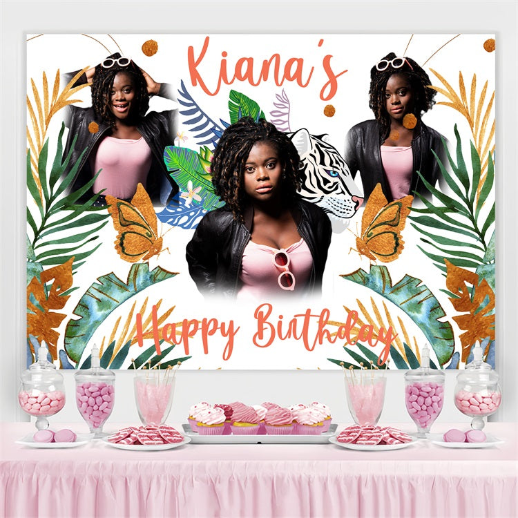 Customize Backdrop For Birthday Jungle Party Animals Backdrop BRP4-27