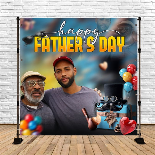 Backdrop Fathers Day Balloon Classic Pipe Personalized Backdrop BRP5-44