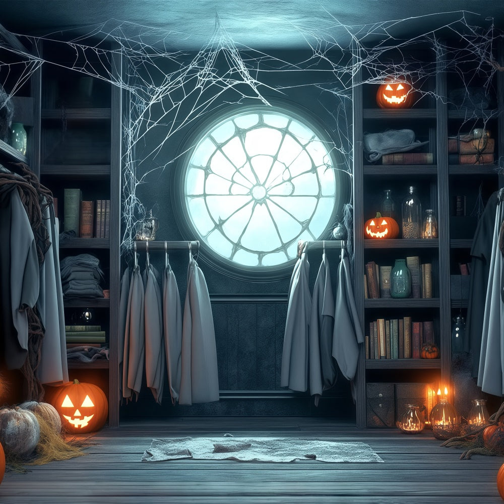 Halloween Backdrop Ideas Ghostly Dressing Room Backdrop BRP57-110