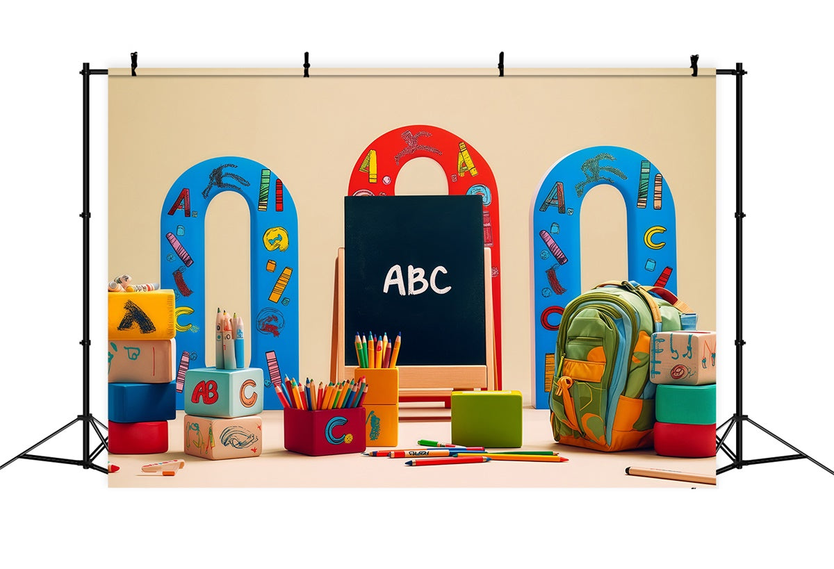 Back To School Backdrops Tiny Scholars Ready Backdrop BRP57-12