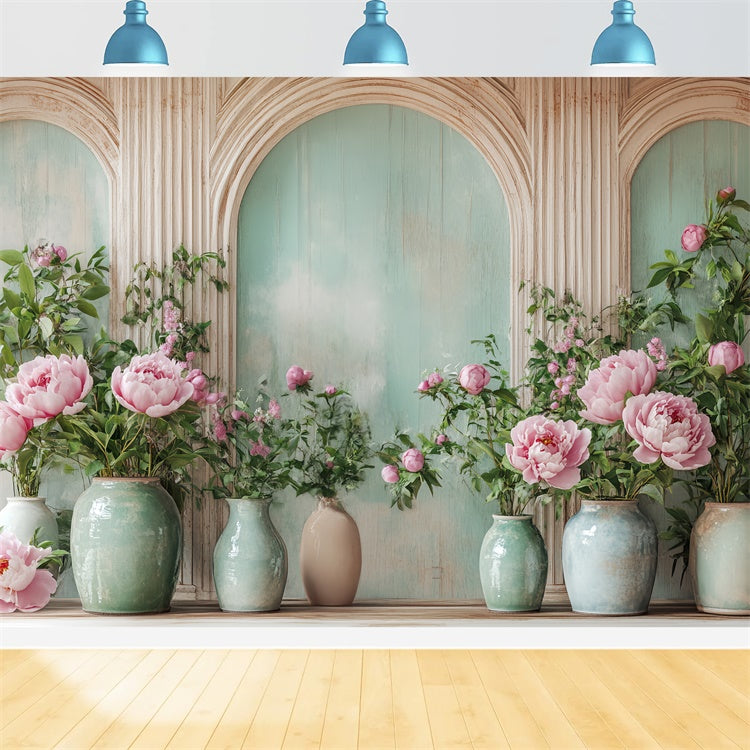 Autumn Photo Backdrop Fall Bloom Vase Display Backdrop BRP57-195