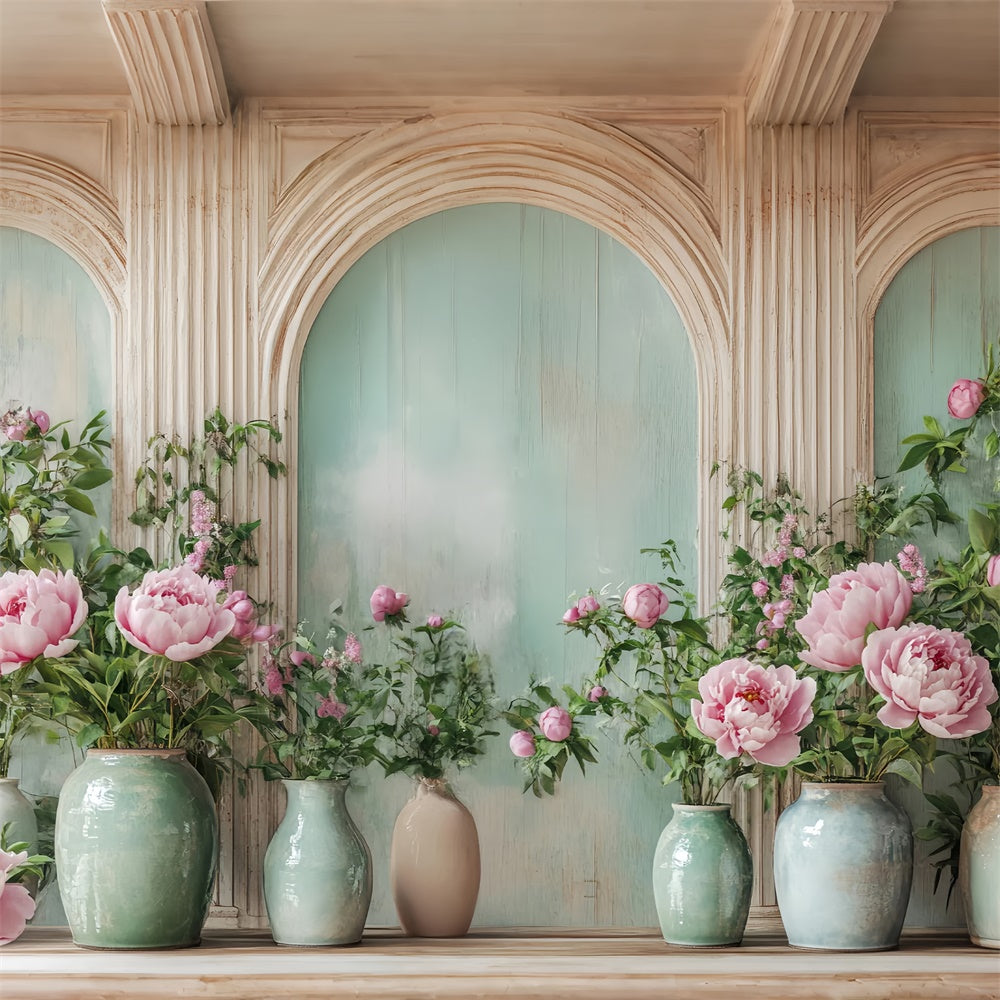 Autumn Photo Backdrop Fall Bloom Vase Display Backdrop BRP57-195