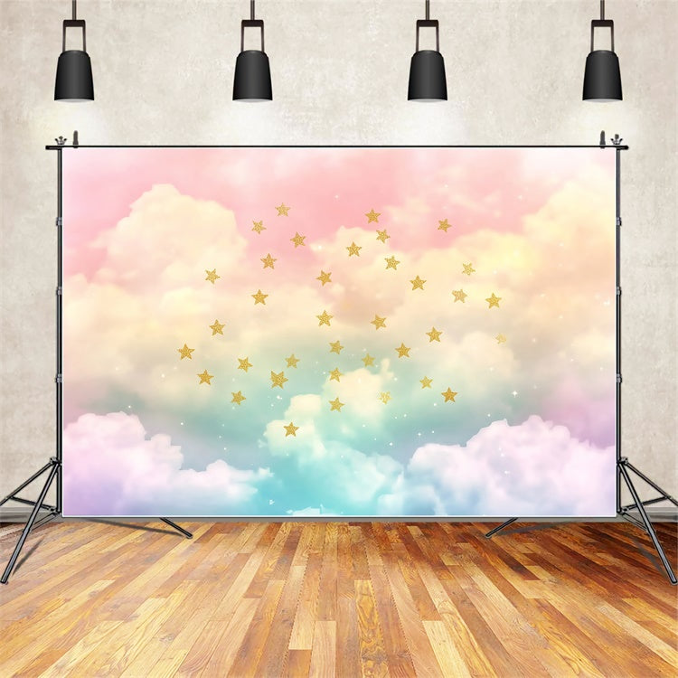 Cloud Backdrops Pastel Cloud Sparkle Backdrop BRP57-210