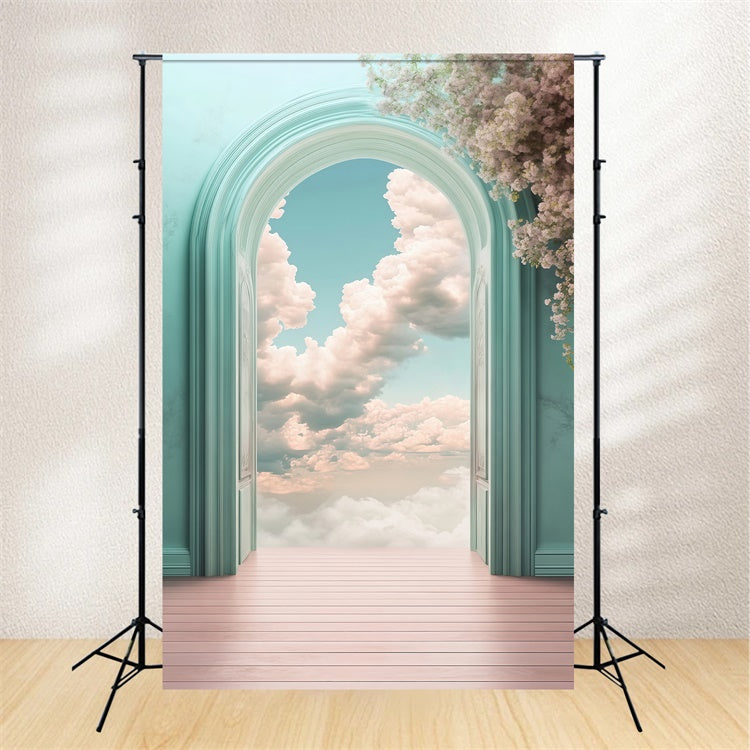 Cloud Backdrop Floral Portal Serenity Backdrop BRP57-212