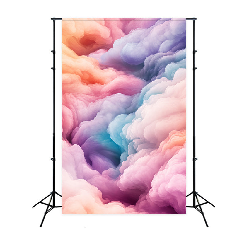 Cloud Photography Backdrop Rainbow Mist Whirl Backdrop BRP57-215