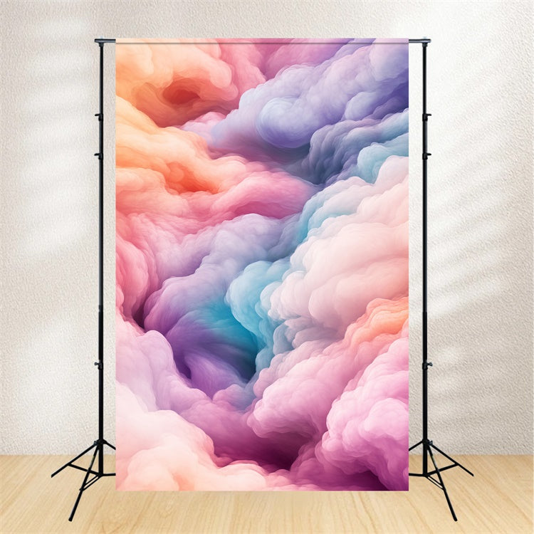 Cloud Photography Backdrop Rainbow Mist Whirl Backdrop BRP57-215