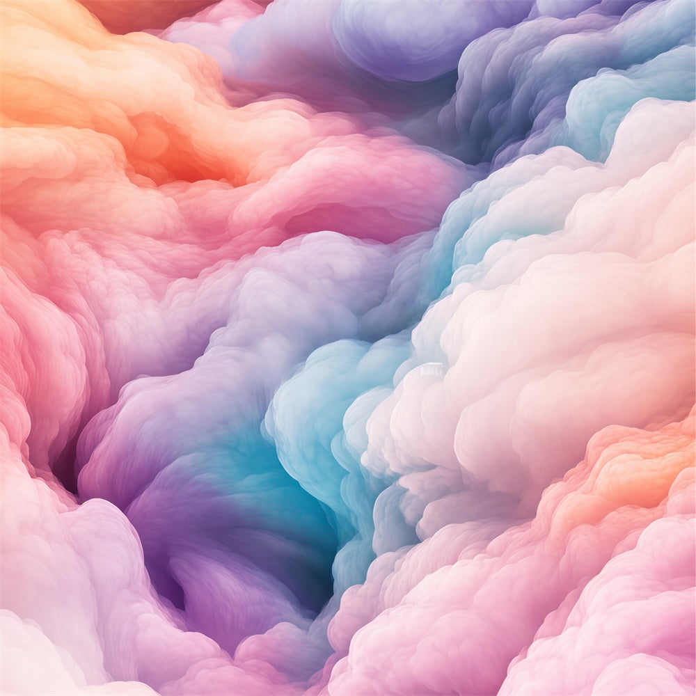 Cloud Photography Backdrop Rainbow Mist Whirl Backdrop BRP57-215