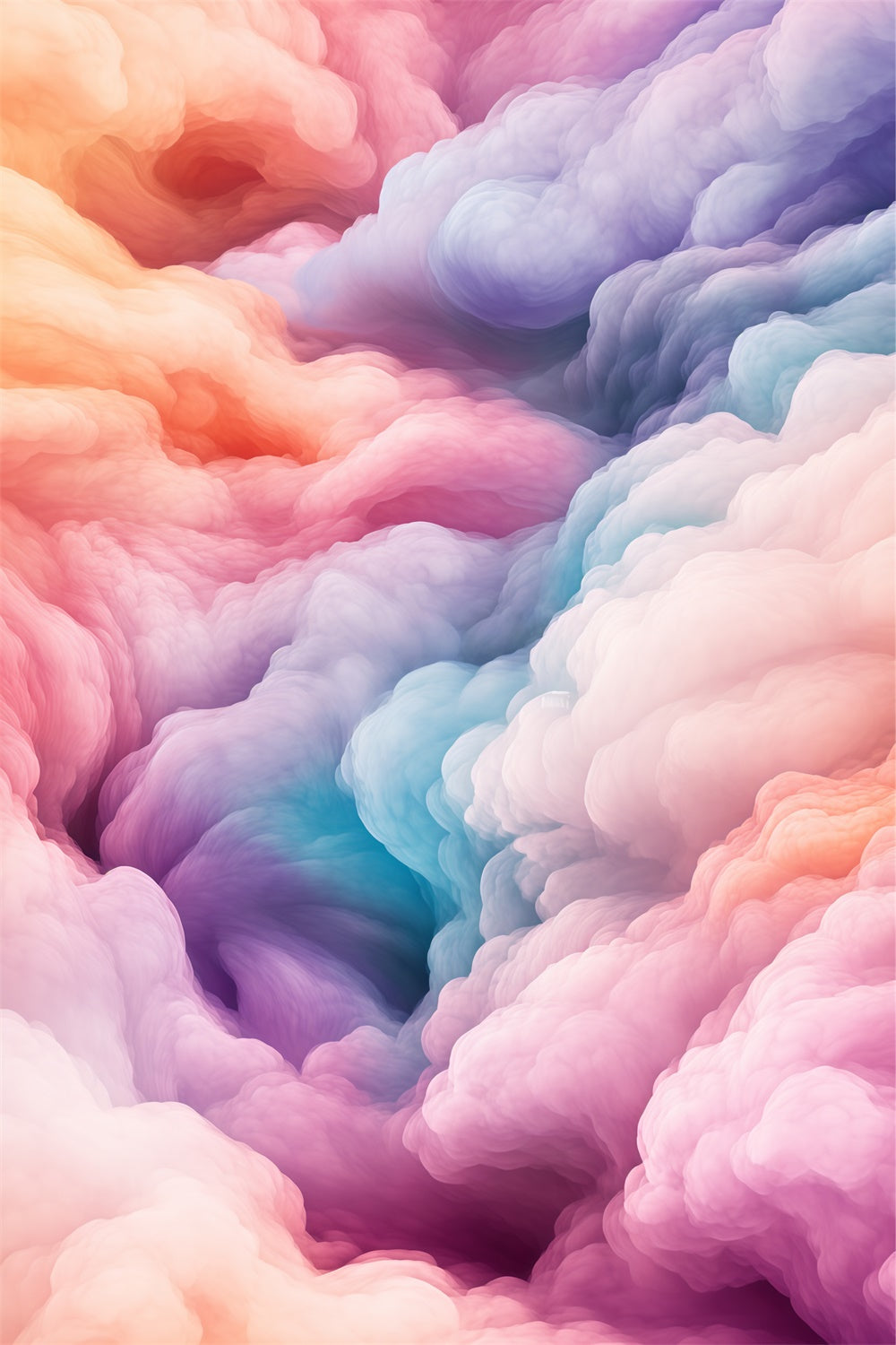 Cloud Photography Backdrop Rainbow Mist Whirl Backdrop BRP57-215