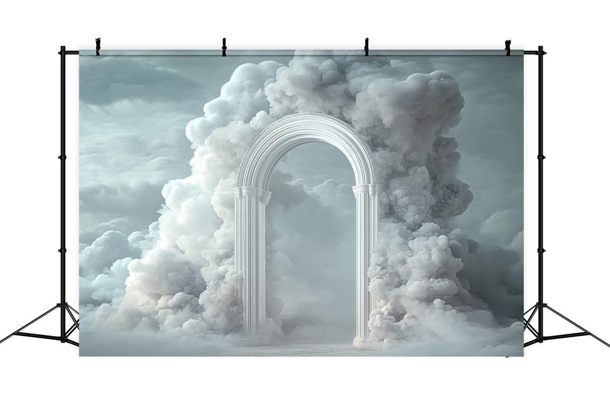Cloud Backdrop Photography Cloud Fortress Arch Backdrop BRP57-217