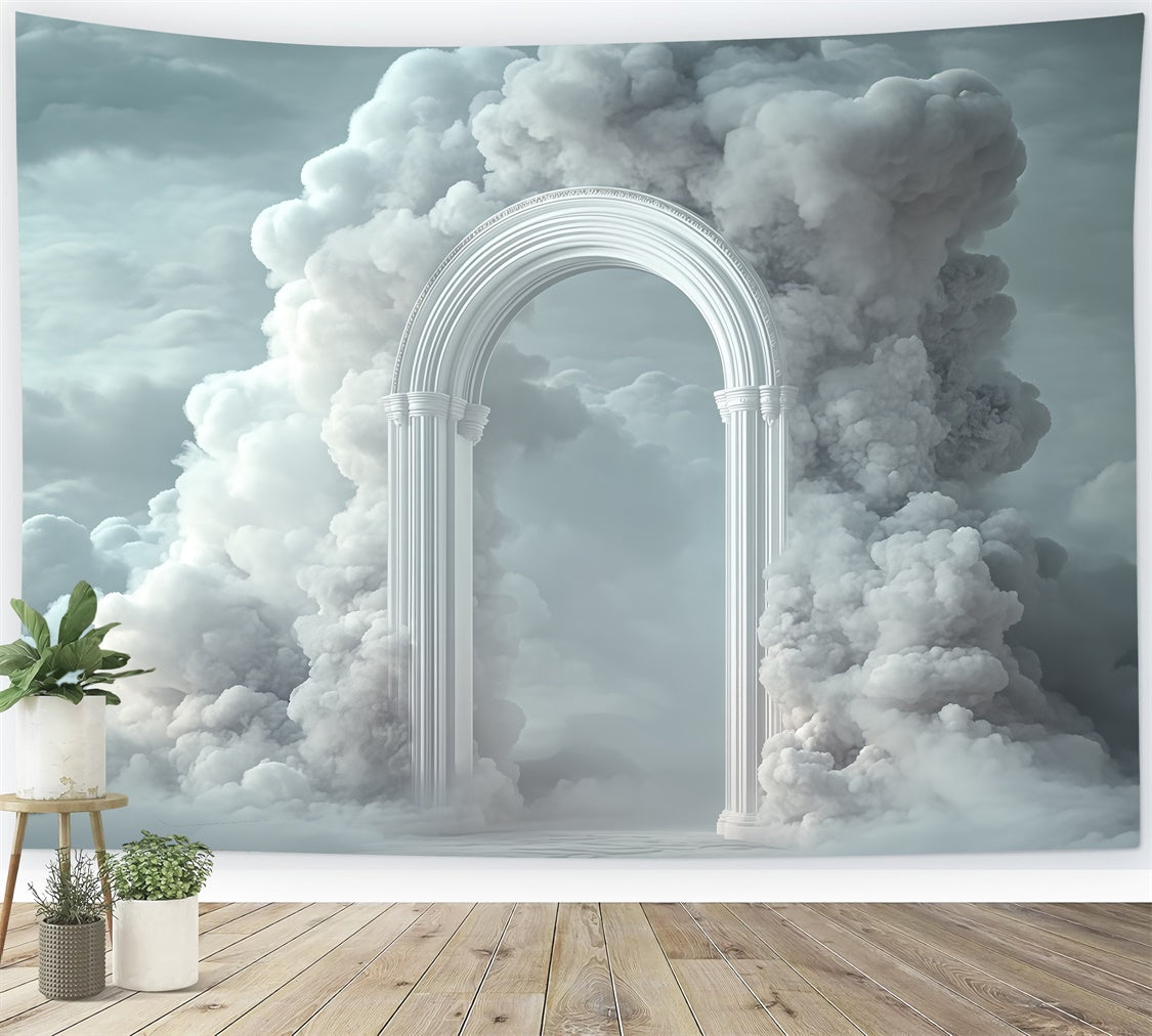 Cloud Backdrop Photography Cloud Fortress Arch Backdrop BRP57-217