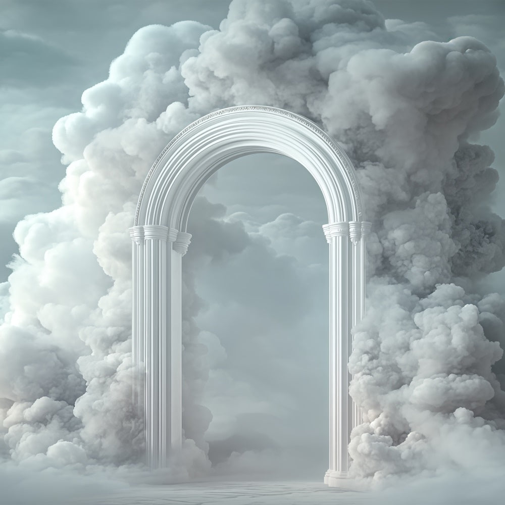 Cloud Backdrop Photography Cloud Fortress Arch Backdrop BRP57-217
