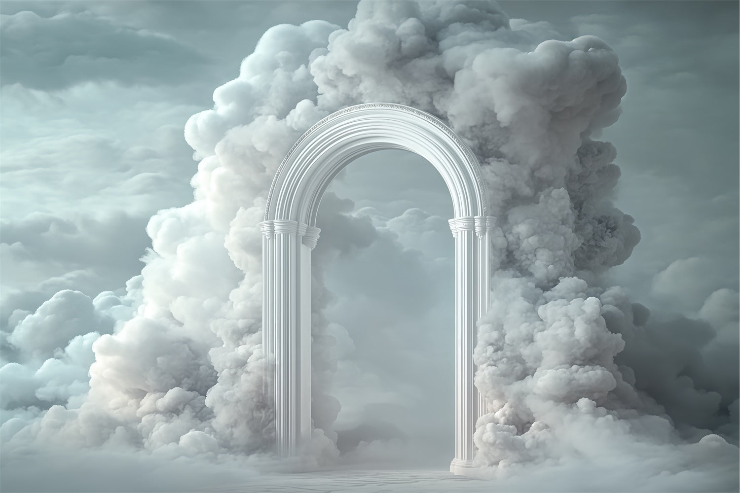 Cloud Backdrop Photography Cloud Fortress Arch Backdrop BRP57-217