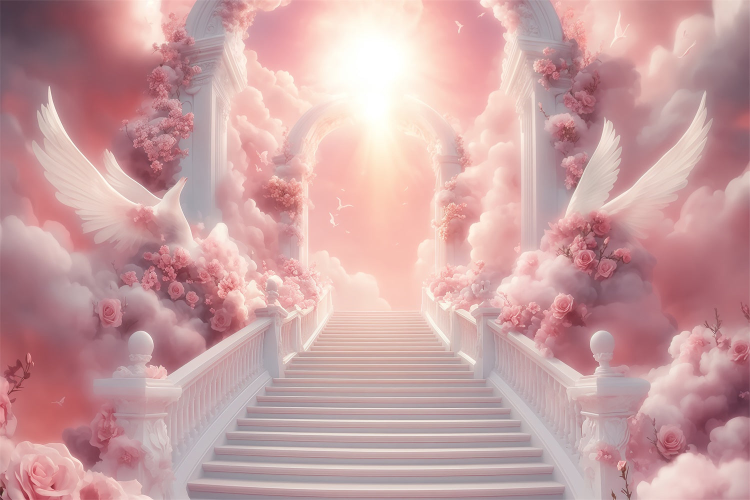 Cloud Backdrop Photography Angel Garden Gate Backdrop BRP57-226
