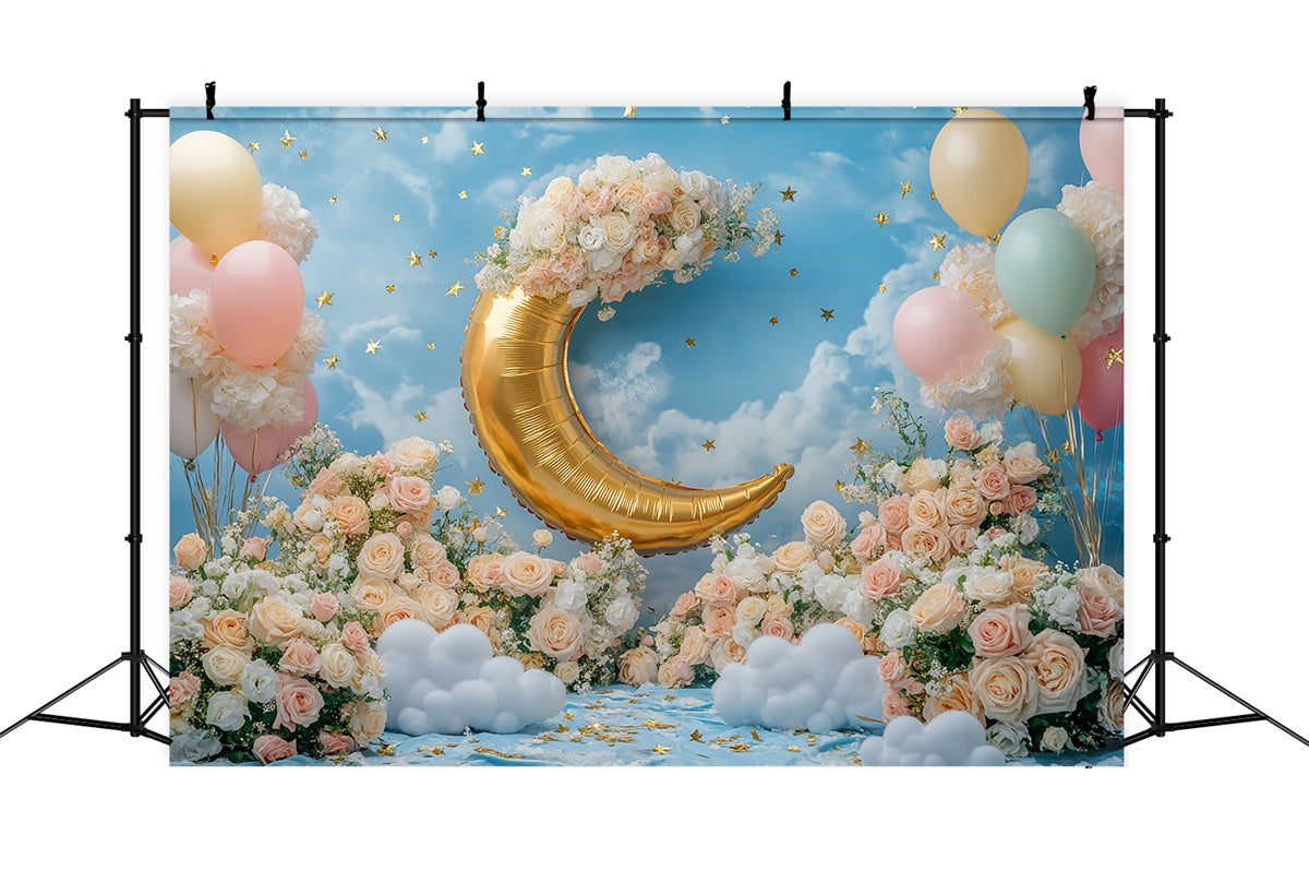 Blue Sky Backdrop Golden Crescent Garden Backdrop BRP57-230