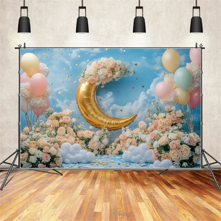 Blue Sky Backdrop Golden Crescent Garden Backdrop BRP57-230