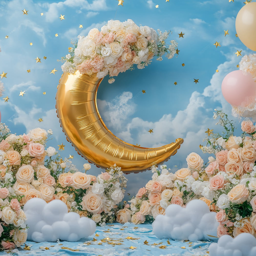 Blue Sky Backdrop Golden Crescent Garden Backdrop BRP57-230