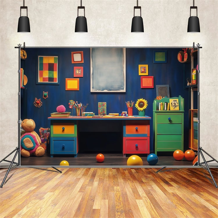 Back To School Backdrops Whimsy Learning Zone Backdrop BRP57-32